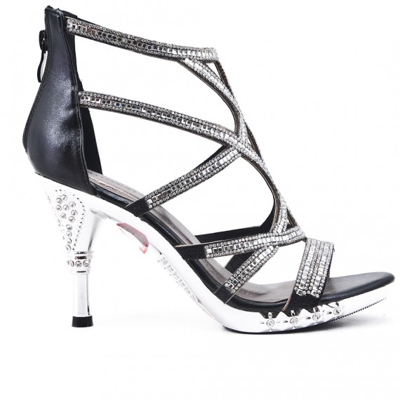 talon haut argent