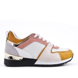 Multicolored lace-up Basket 