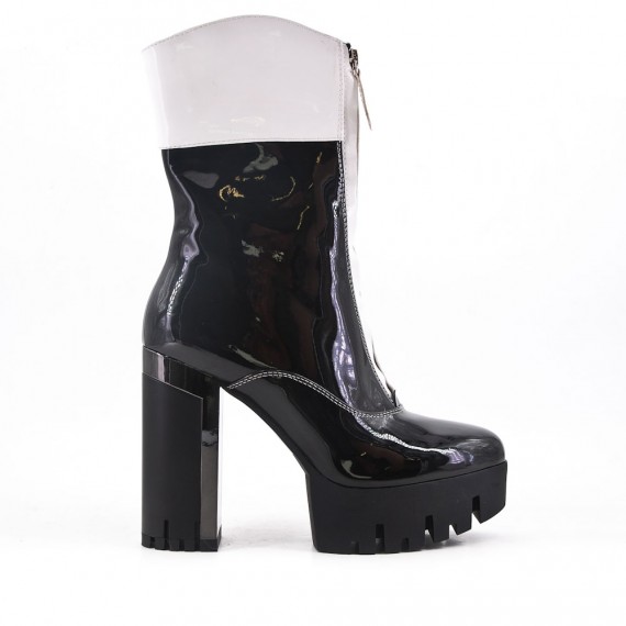 bottine simili cuir
