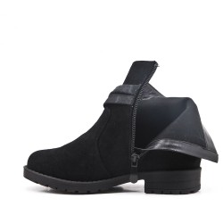 Black girl boot with bow 