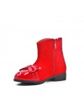 Red girl boot with bow