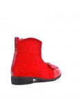 Red girl boot with bow
