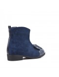 Blue girl boot with bow