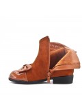 Camel girl boot with bow