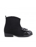 Black girl boot with bow