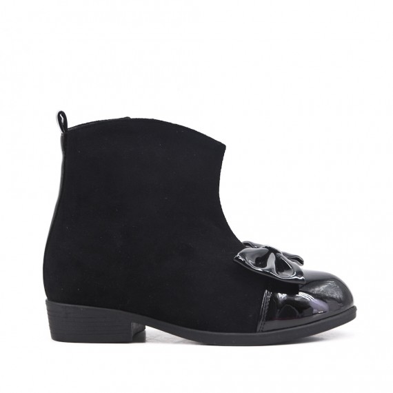 Black girl boot with bow