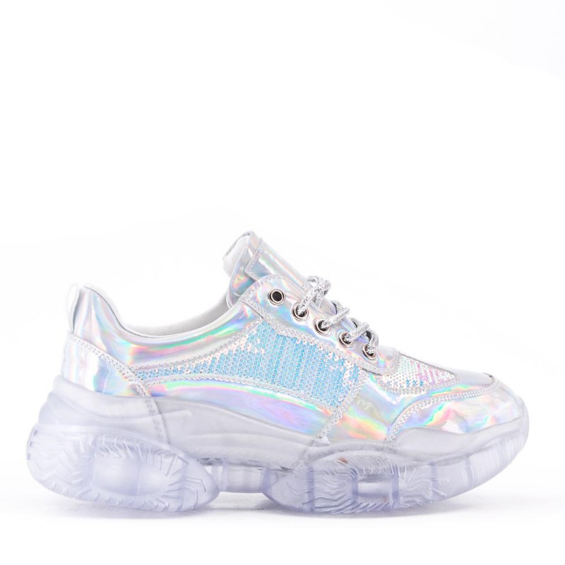 basket semelle transparente