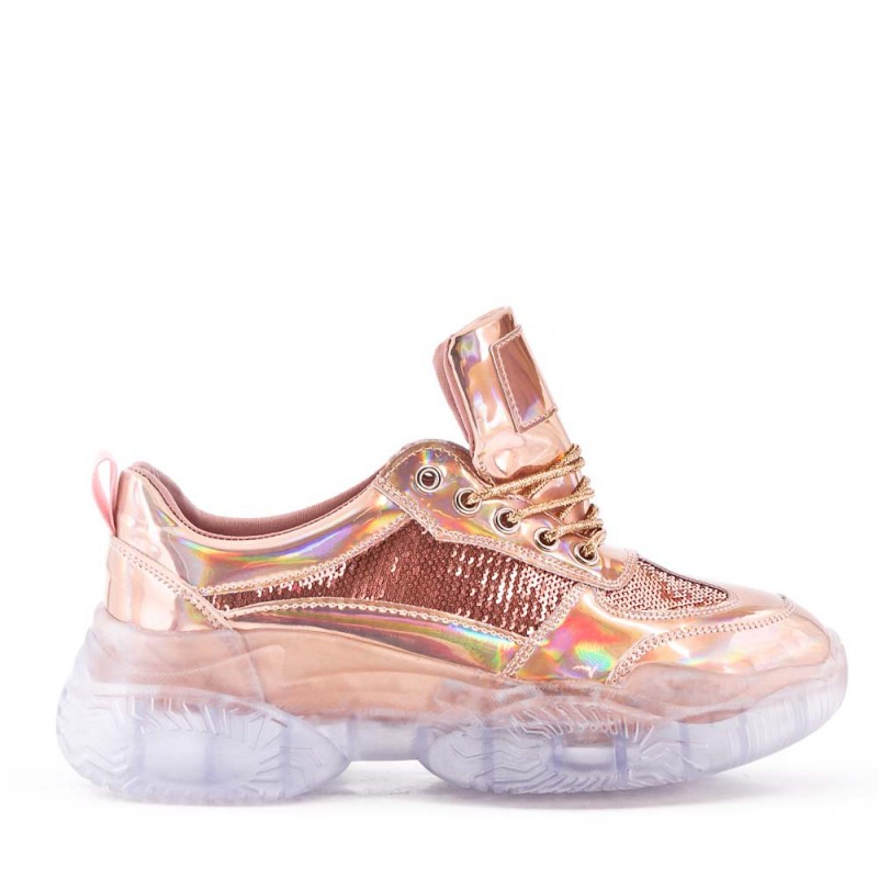 basket semelle transparente