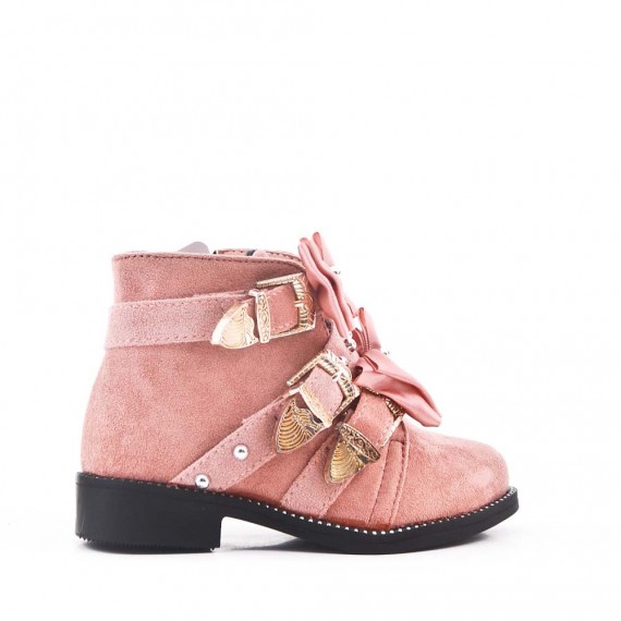 bottine fille rose