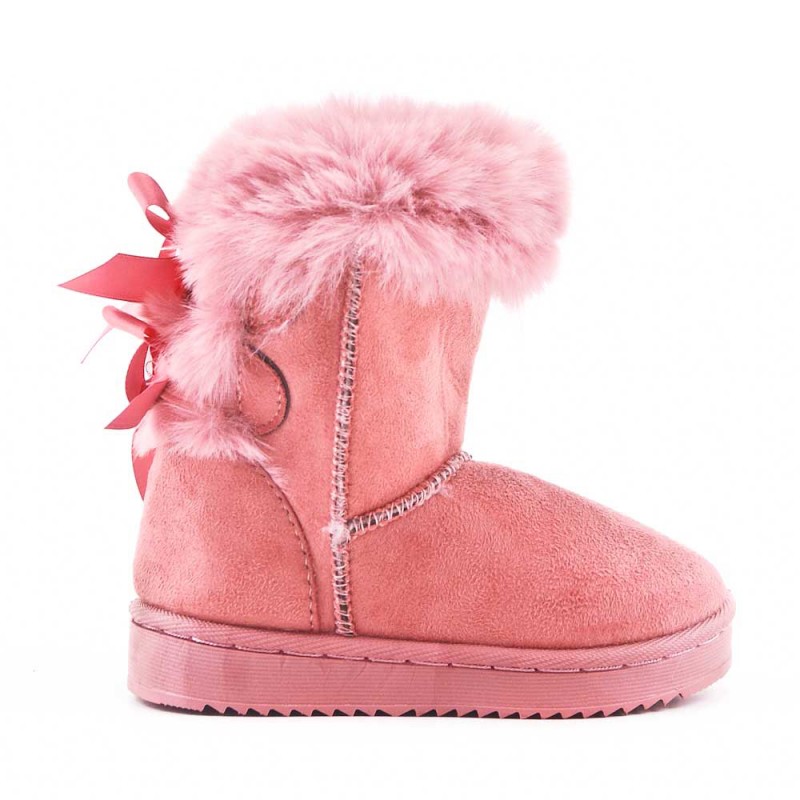bottine fille rose