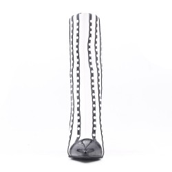 Ankle boot with pearl and stiletto heel