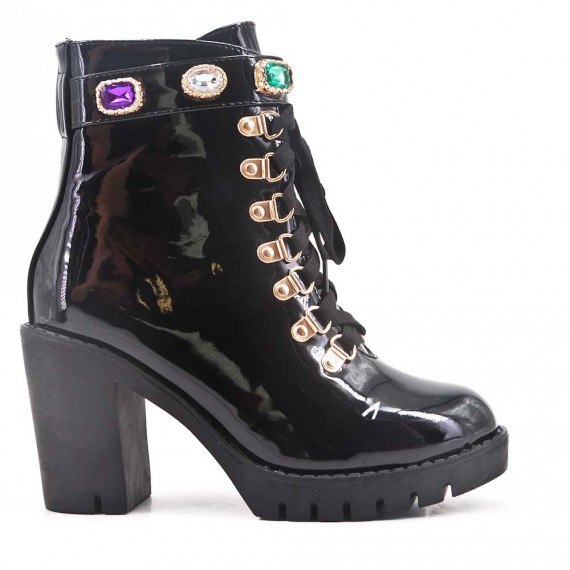 botines de charol