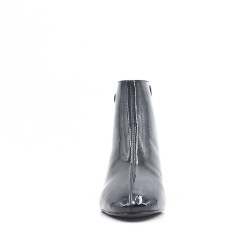 Patent leather imitation leather boot