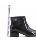 Patent leather imitation leather boot