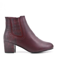 Bottine en simili cuir
