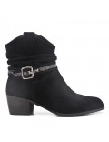 Ankle boot in faux suede