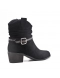 Ankle boot in faux suede