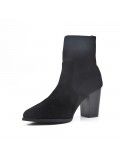 Ankle boot in faux suede