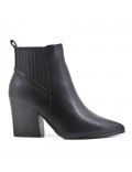 Faux leather ankle boot