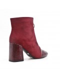 Ankle boot in faux suede