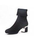 Ankle boot in faux suede