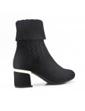 Ankle boot in faux suede