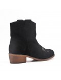 Ankle boot in faux suede