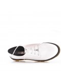 Derby faux leather lace-up