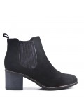 Ankle boot with faux leather