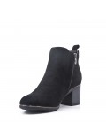 Ankle boot with faux leather