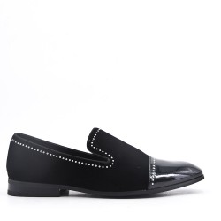 Moccasin in faux suede