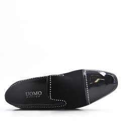 Moccasin in faux suede