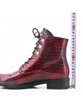 Patent leather ankle boot