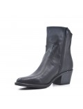 Ankle boot with faux leather