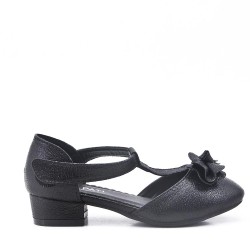 Girl's ballerina in faux leather
