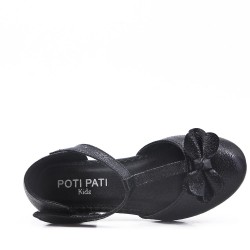 Girl's ballerina in faux leather