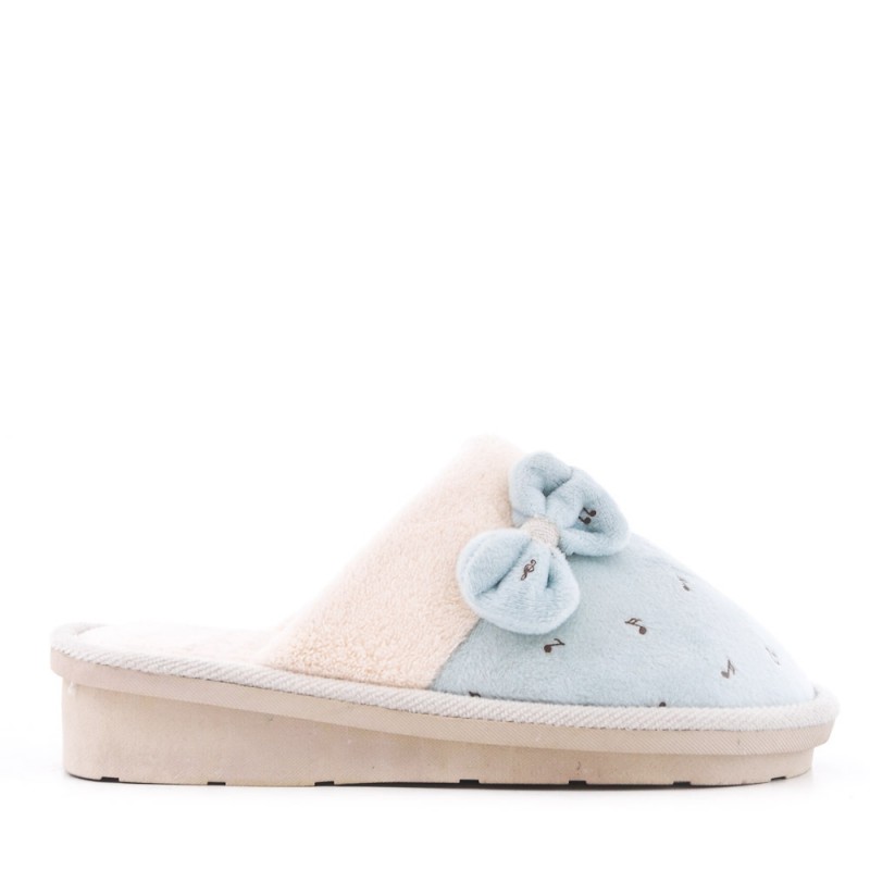 claquette fourrure noir