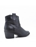 Faux leather ankle boot