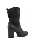 Faux leather ankle boot