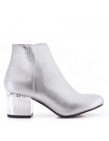 Bottine en simili cuir