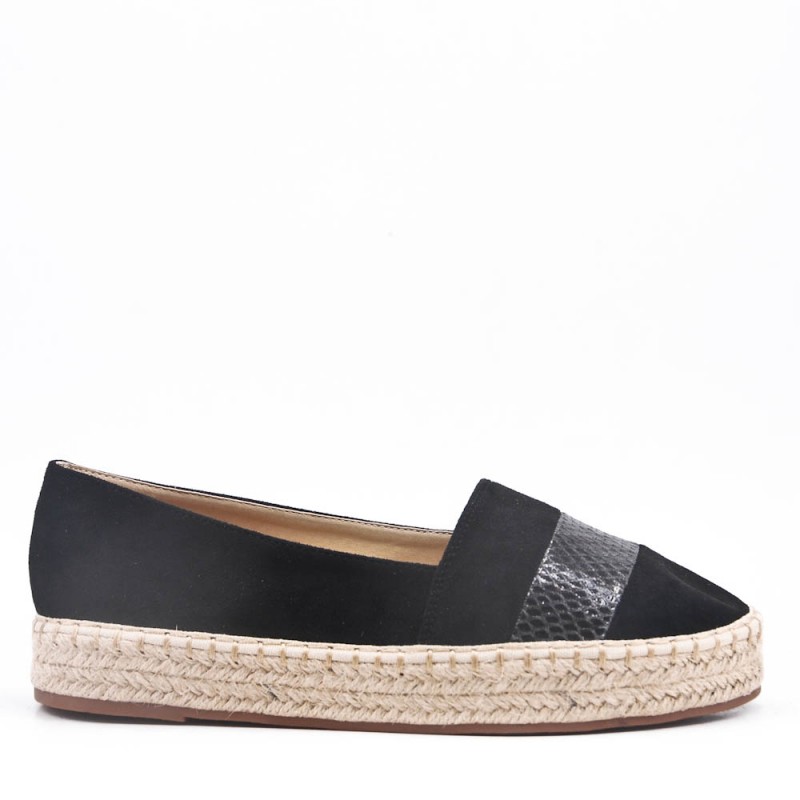 faux leather espadrilles