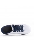 Women's faux leather lace up sneaker