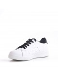 Women's faux leather lace up sneaker