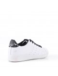 Women's faux leather lace up sneaker