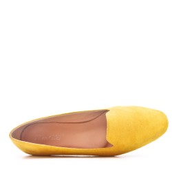 Faux suede ballet flat