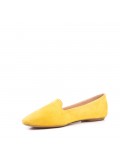 Faux suede ballet flat