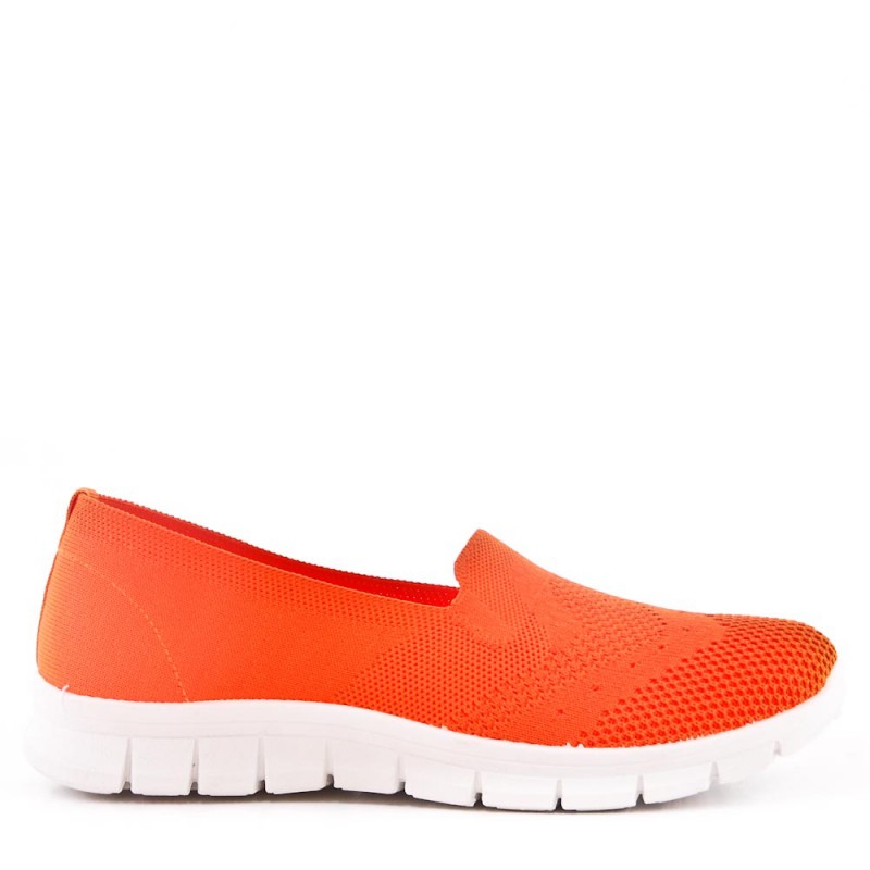 GROSSISTE CHAUSSURES Basket sans lacet en textile pour femme
