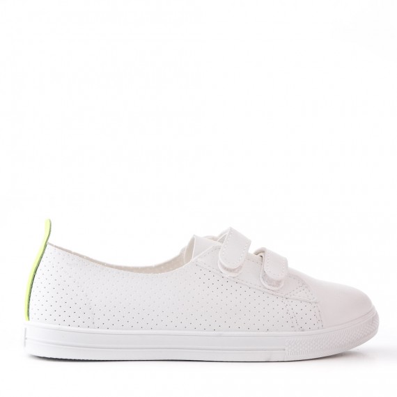womens velcro white sneakers