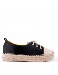 Faux Suede espadrilles in material mix for women