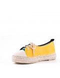 Faux Suede espadrilles in material mix for women